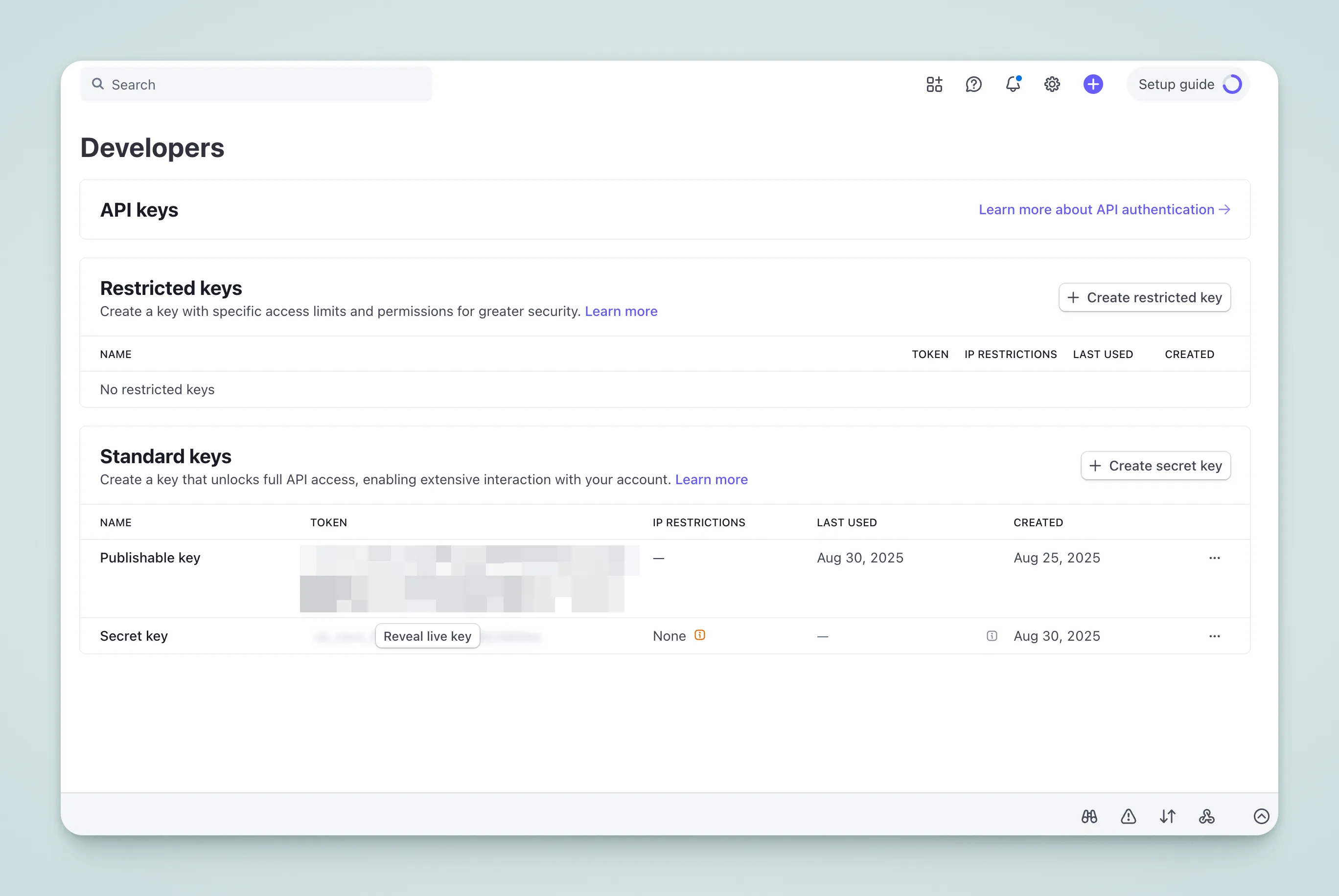 Stripe Create API
