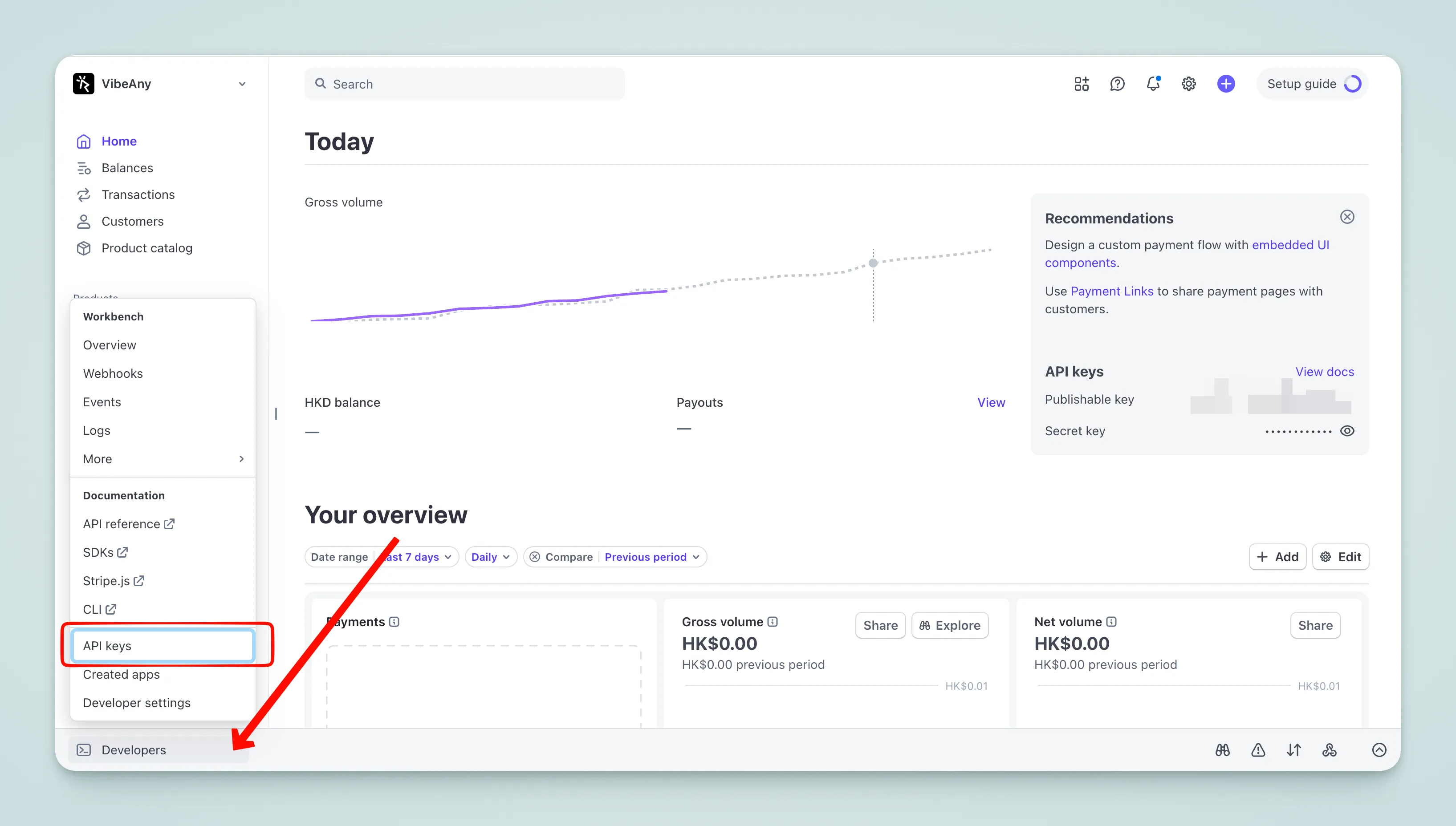 Stripe API Keys